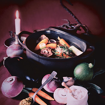 Beef stew photographed by Lili Roze