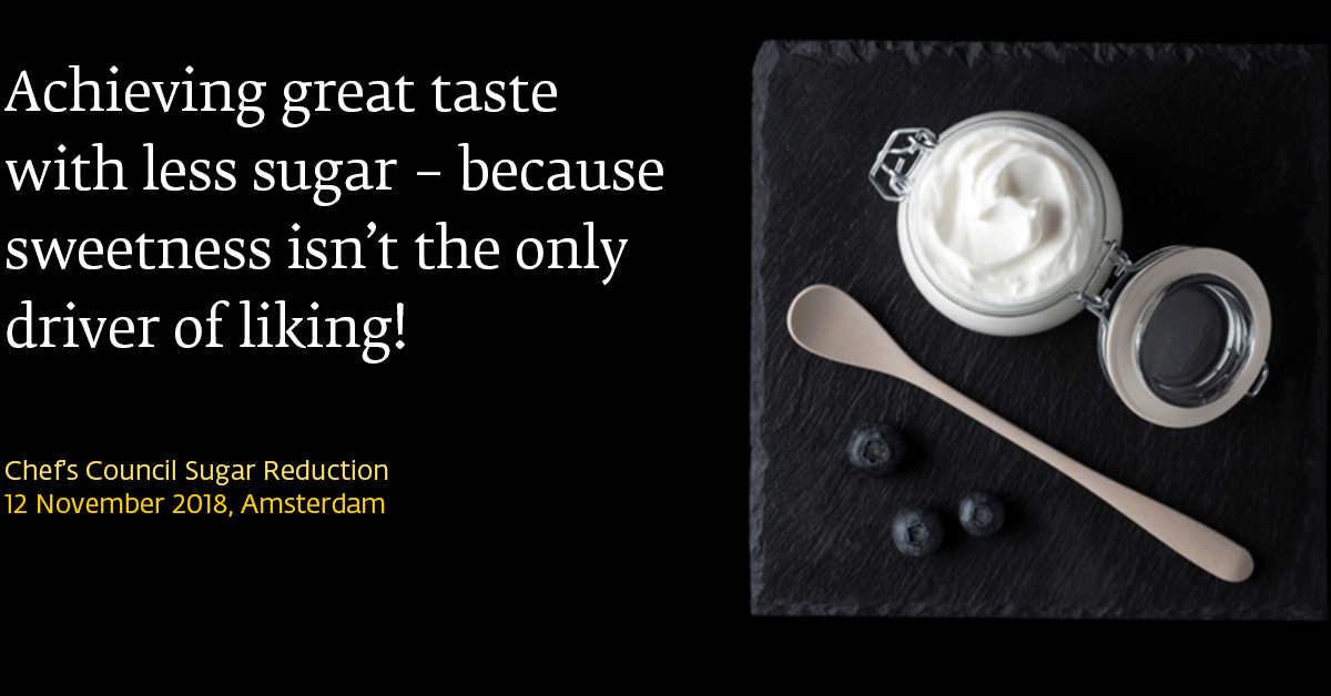 Givaudan's Chef's Council Sugar Reduction event in Amsterdam, 2018
