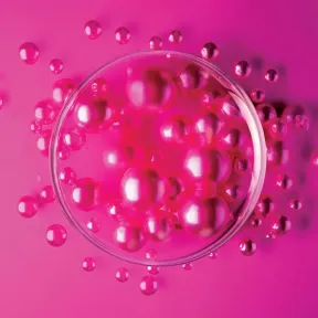 Visual impression of different sized spheres