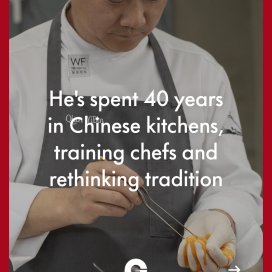 instagram post  @chefqian spent 40 years